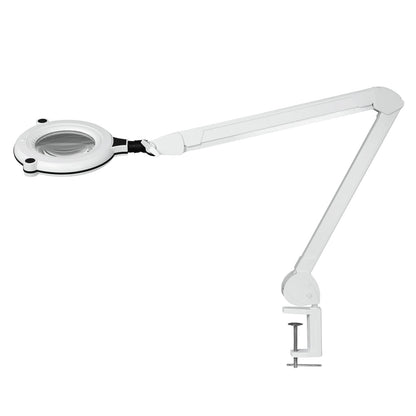 Lumeno 731X LED magnifying lamp, 127 mm crystal-clear lens, CRI >95, in various magnifications